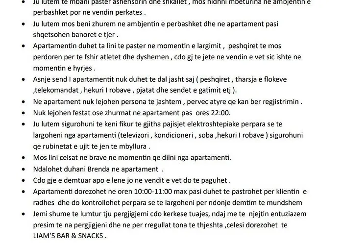 Liam's Appartement Sarandë